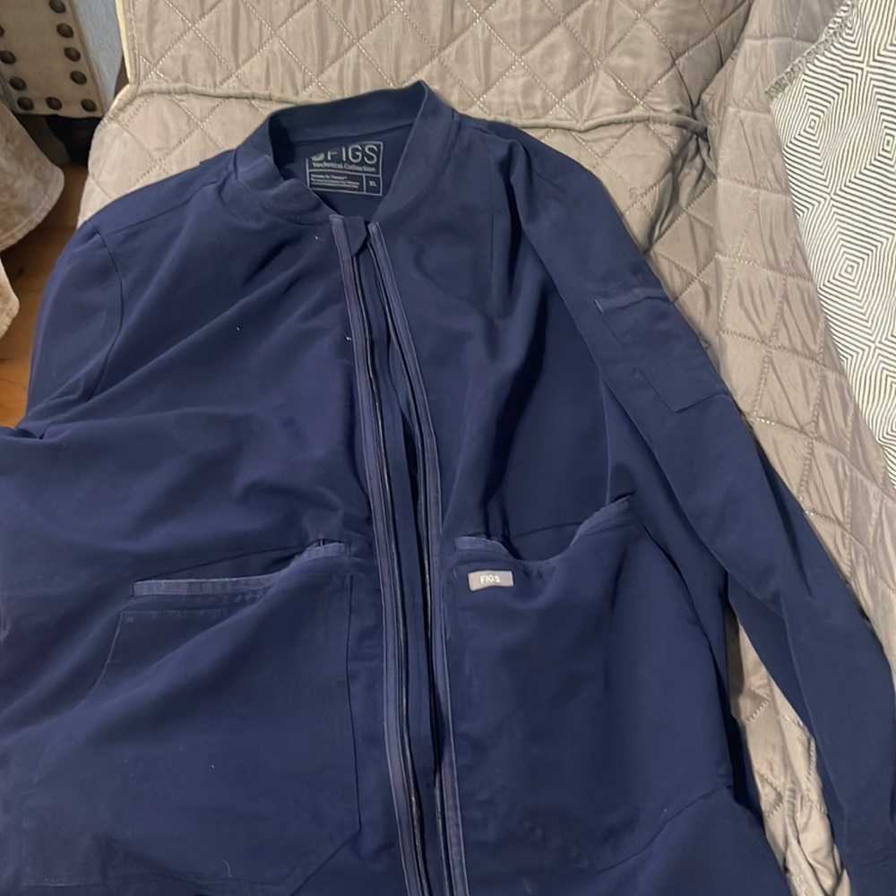 Figs navy blue jacket xl